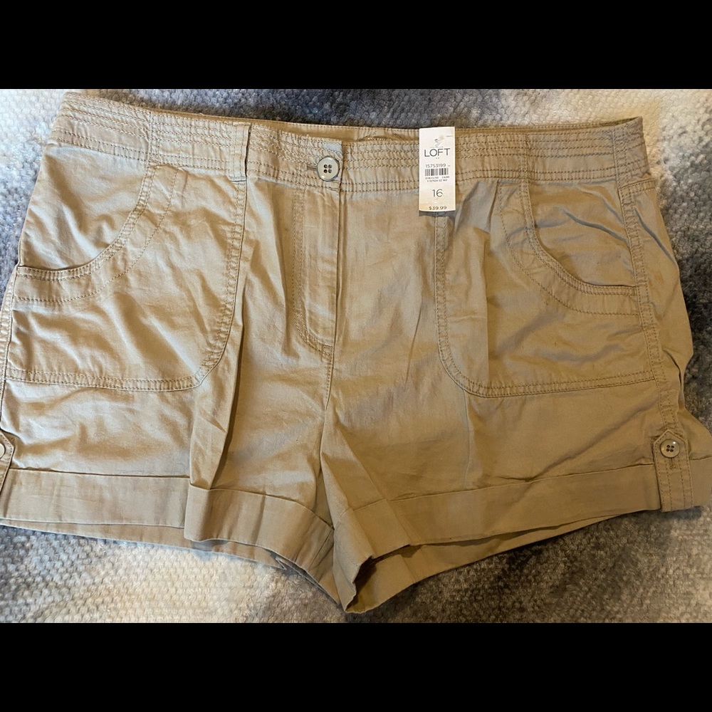 Loft cargo shorts.